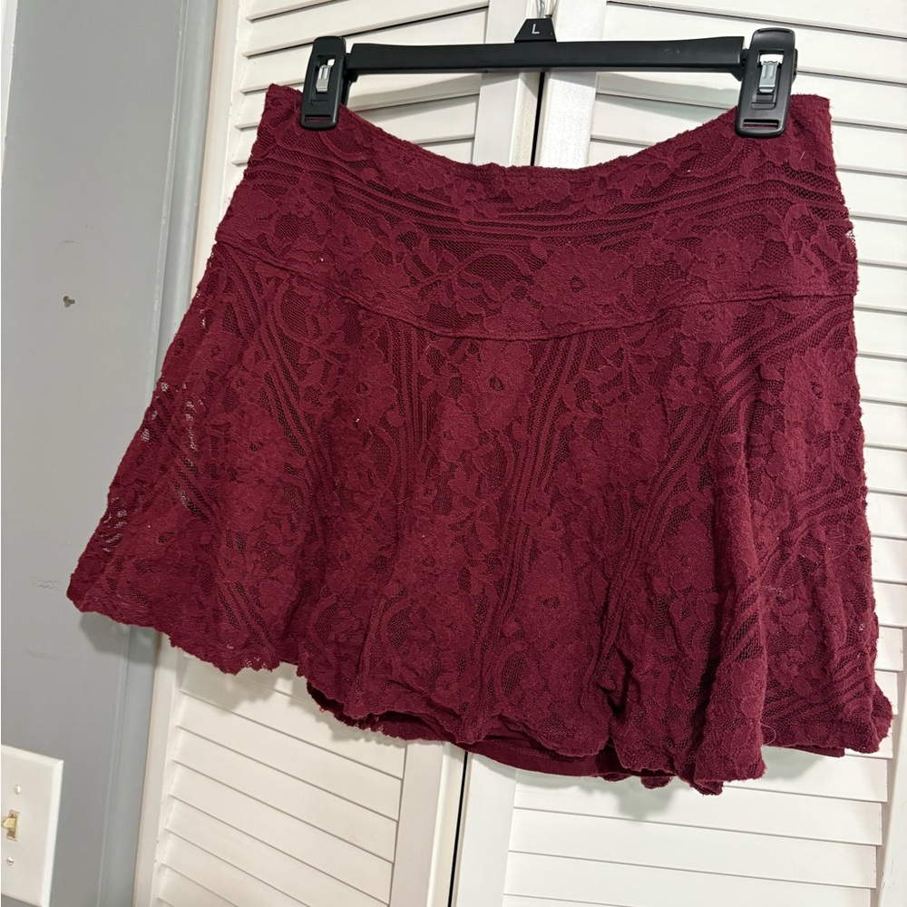 Abercrombie & Fitch Maroon Skirt